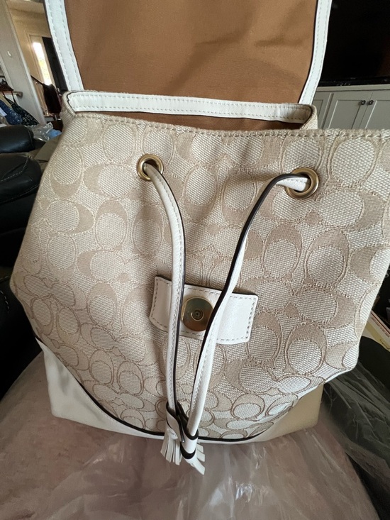 coach elle backpack bag Disney X With Dalmatian Floral Print Chic Coach X Disney Elle Backpack With A Dumbo Elephant Motif Coach elle backpack - Gem